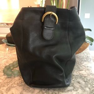 All leather COACH bag